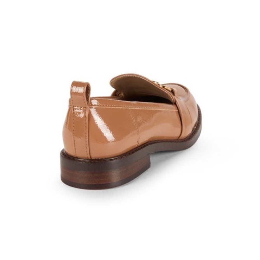 SAM EDELMAN Christy Patent Leather Loafers Camel Gold Size Women 8.5 M $150 MSRP - Picture 4 of 16